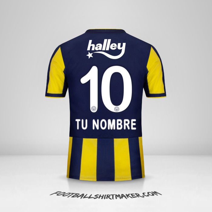 Camiseta Fenerbahçe SK 2018/19 número 10 tu nombre