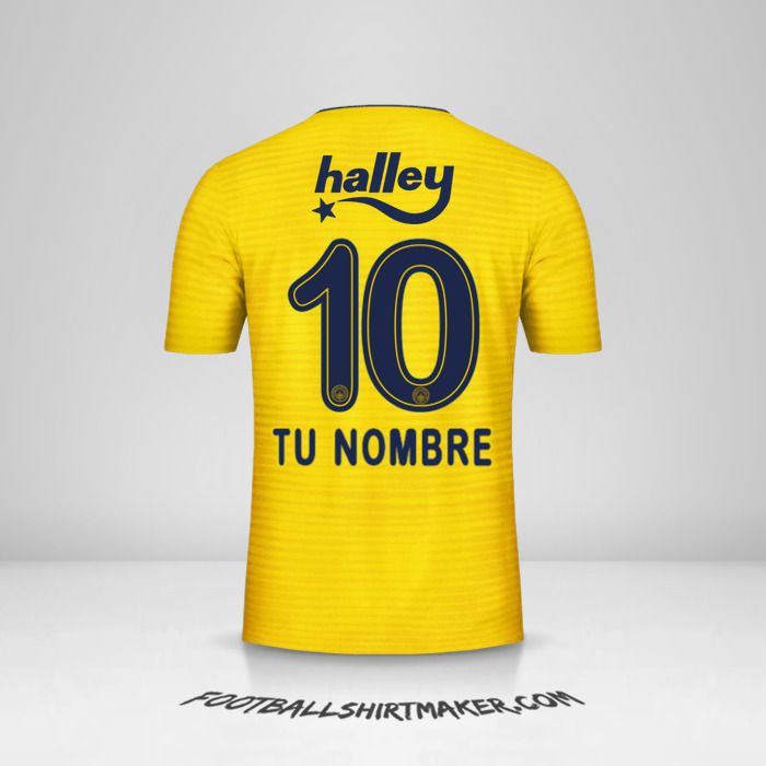 Camiseta Fenerbahçe SK 2019/20 II número 10 tu nombre
