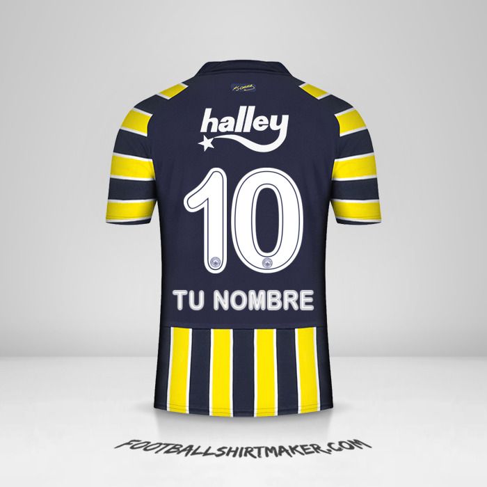 Camiseta Fenerbahçe SK 2022/2023 número 10 tu nombre