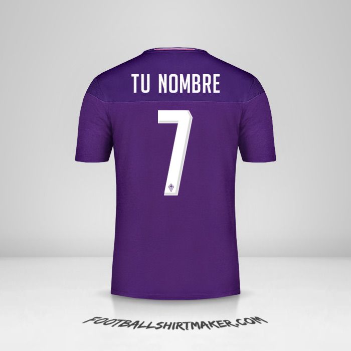 Camiseta Fiorentina 2019/20 número 7 tu nombre