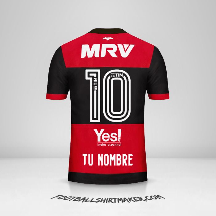Camiseta Flamengo 2017/18 número 10 tu nombre