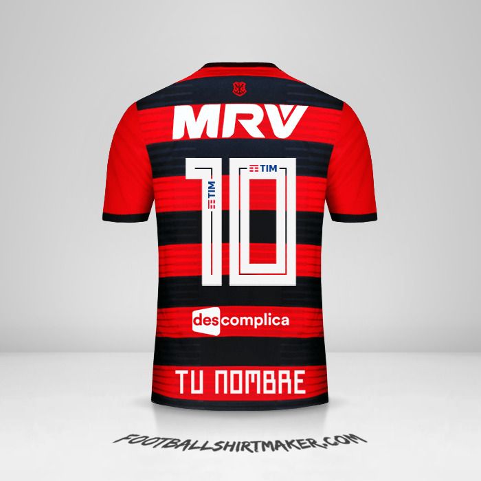Camiseta Flamengo 2018/19 número 10 tu nombre