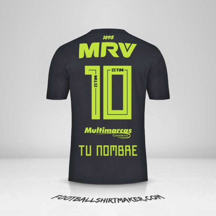 Camiseta Flamengo 2019 III número 10 tu nombre