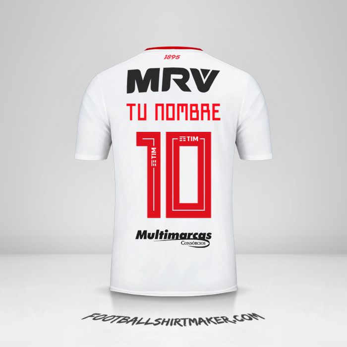 Camiseta Flamengo Libertadores 2019 II número 10 tu nombre