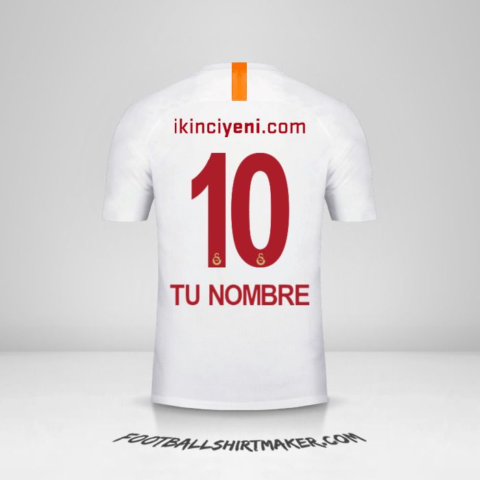 Camiseta Galatasaray SK 2018/19 III número 10 tu nombre