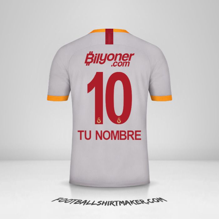 Camiseta Galatasaray SK 2019/20 III número 10 tu nombre