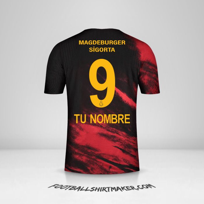 Camiseta Galatasaray SK 2020/21 II número 9 tu nombre