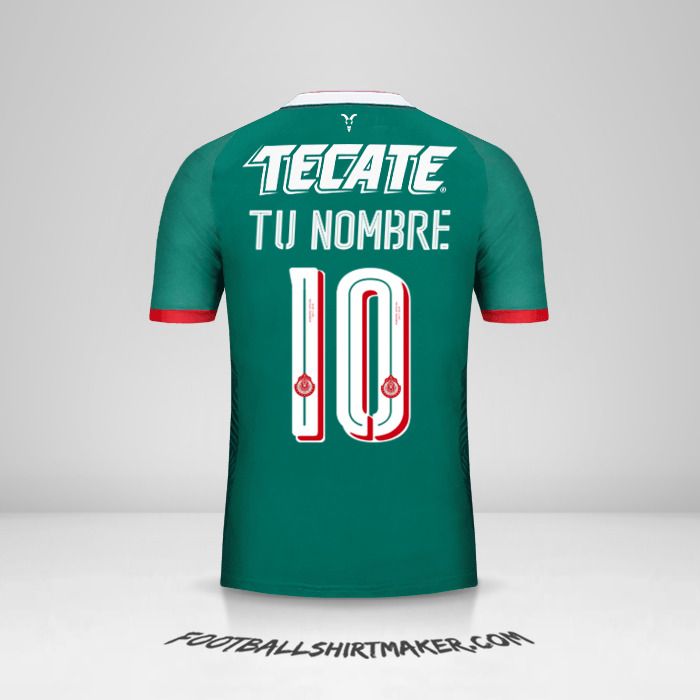 Camiseta Guadalajara 2017/18 III número 10 tu nombre
