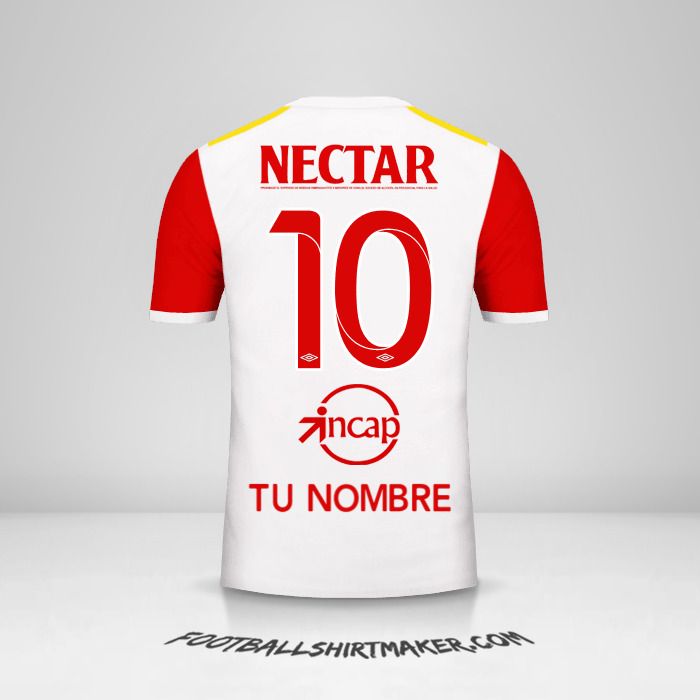 Camiseta Independiente Santa Fe 2017 II número 10 tu nombre