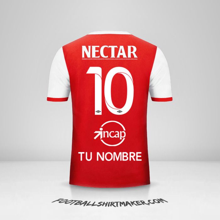 Camiseta Independiente Santa Fe 2017 número 10 tu nombre