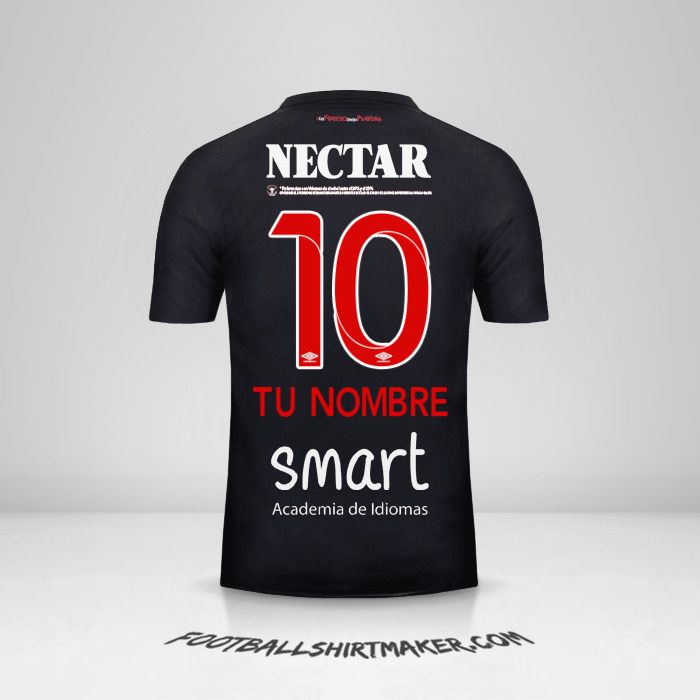 Camiseta Independiente Santa Fe 2018 III número 10 tu nombre