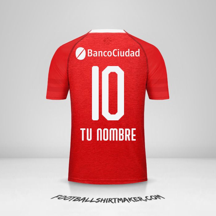 Camiseta Independiente 2018/19 número 10 tu nombre