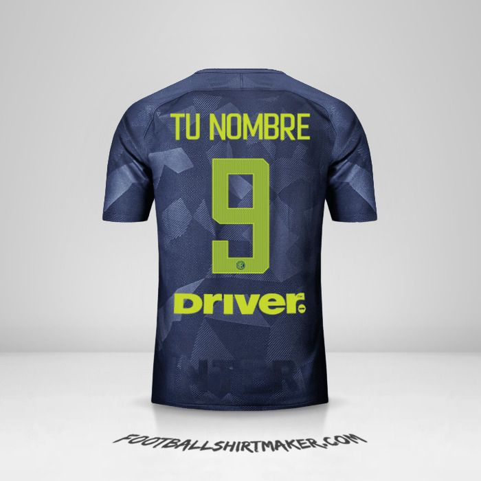 Camiseta Inter 2017/18 III número 9 tu nombre