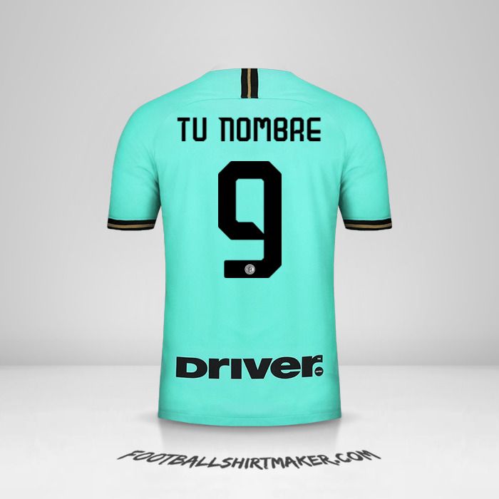 Camiseta Inter 2019/20 II número 9 tu nombre