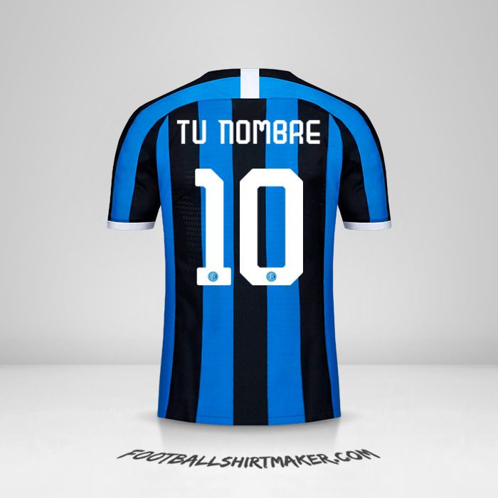 Camiseta Inter 2019/20 Cup número 10 tu nombre