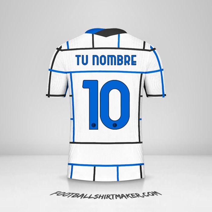Camiseta Inter 2020/21 Cup II número 10 tu nombre