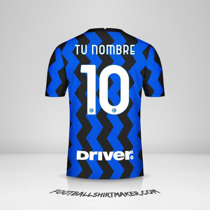 Camiseta Inter 2020/21 número 10 tu nombre
