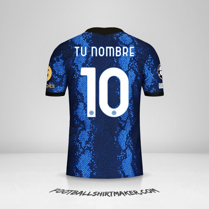 Camiseta Inter 2021/2022 Cup número 10 tu nombre