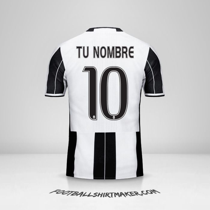 Camiseta Juventus FC 2016/17 número 10 tu nombre