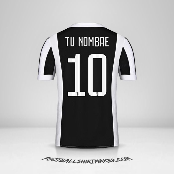 Camiseta Juventus FC 2017/18 número 10 tu nombre