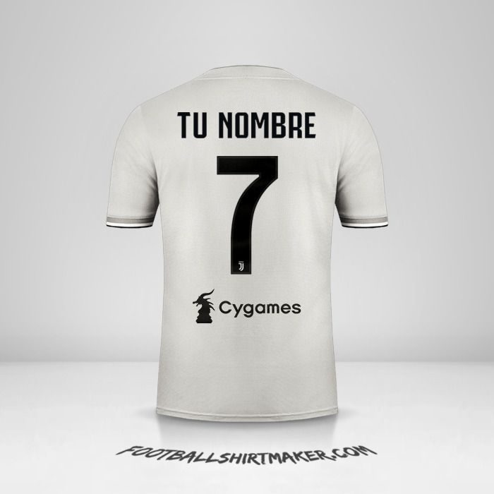 Camiseta Juventus FC 2018/19 II número 7 tu nombre