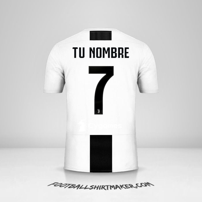 Camiseta Juventus FC 2018/19 Cup número 7 tu nombre