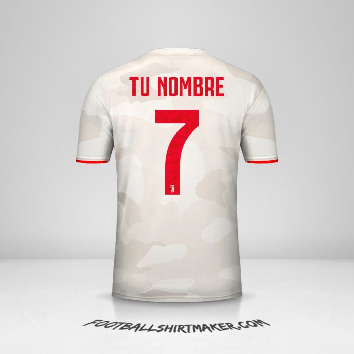 Camiseta Juventus FC 2019/20 Cup II número 7 tu nombre
