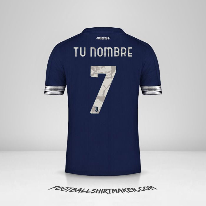 Camiseta Juventus FC 2020/21 Cup II número 7 tu nombre
