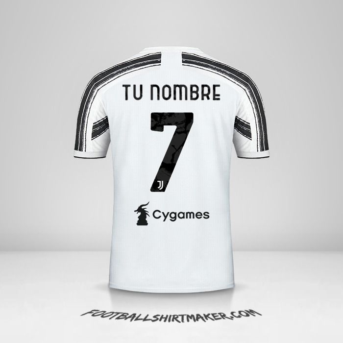 Camiseta Juventus FC 2020/21 número 7 tu nombre