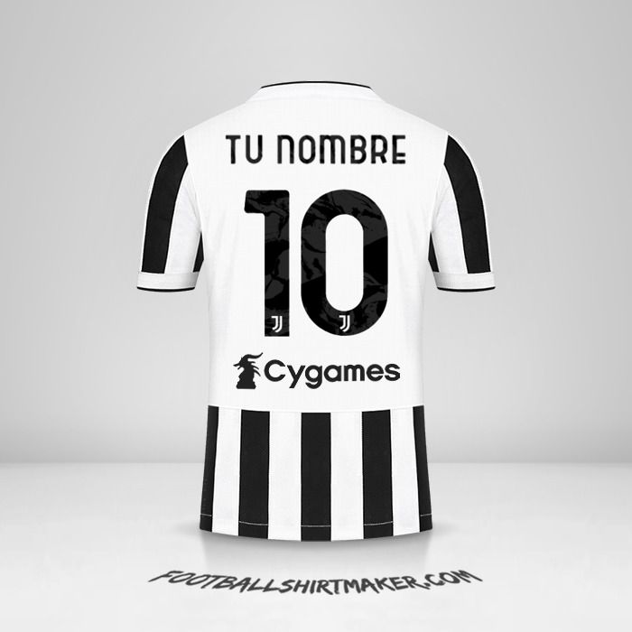 Camiseta Juventus FC 2021/2022 número 10 tu nombre