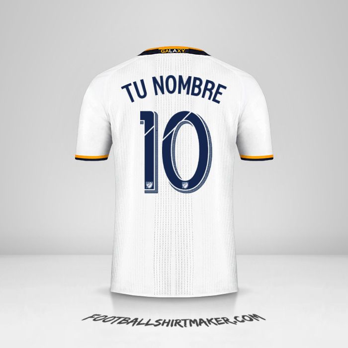 Camiseta LA Galaxy 2016/2017 número 10 tu nombre