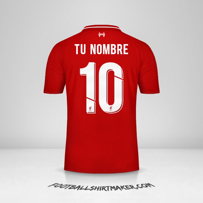 Camiseta Liverpool FC 2018/19 Cup número 10 tu nombre