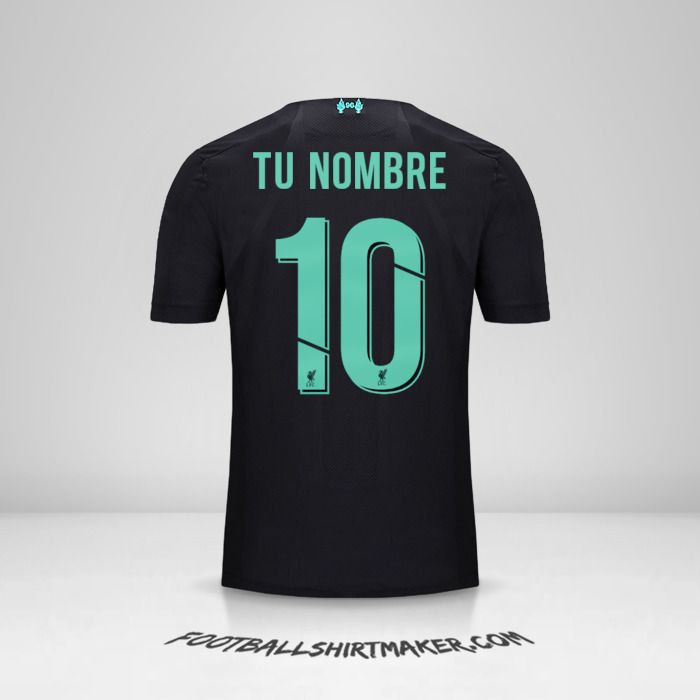 Camiseta Liverpool FC 2019/20 Cup III número 10 tu nombre