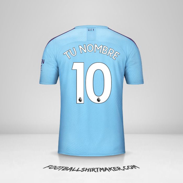 Camiseta Manchester City 2019/20 número 10 tu nombre