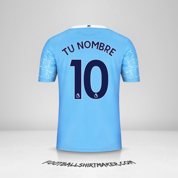 Camiseta Manchester City 2020/21 número 10 tu nombre