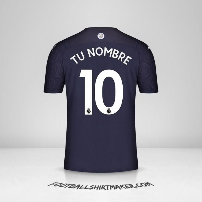 Camiseta Manchester City 2021/2022 III número 10 tu nombre