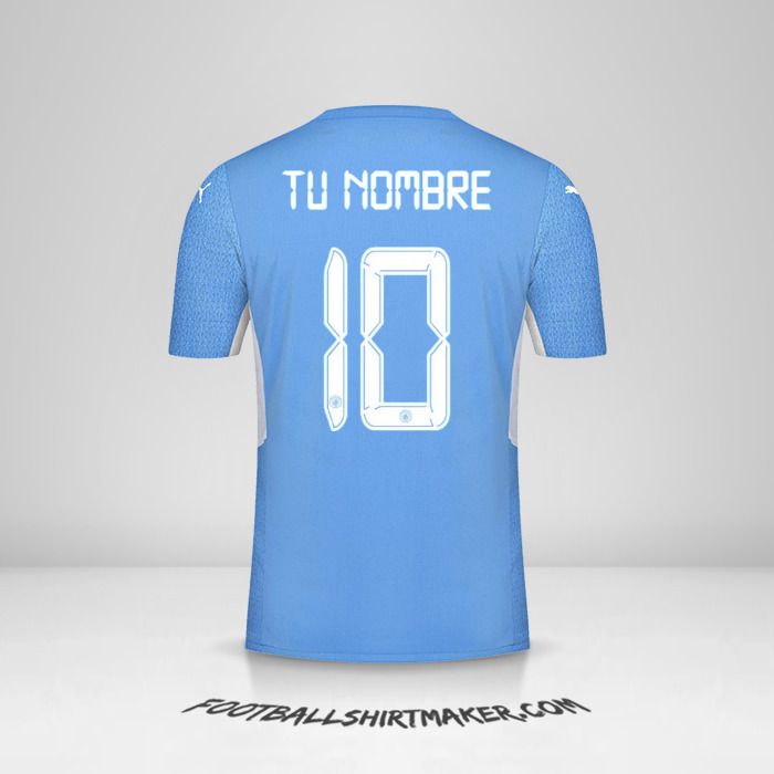 Camiseta Manchester City 2021/2022 Cup número 10 tu nombre