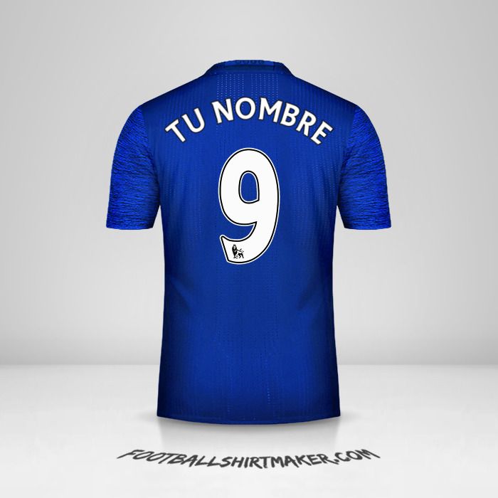 Camiseta Manchester United 2016/17 II número 9 tu nombre