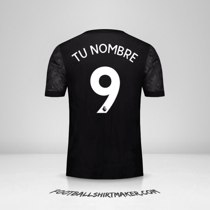 Camiseta Manchester United 2017/18 II número 9 tu nombre
