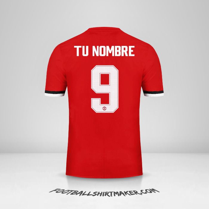 Camiseta Manchester United 2017/18 Cup número 9 tu nombre