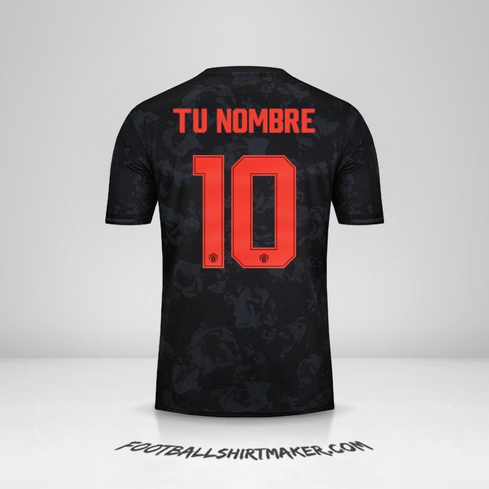 Camiseta Manchester United 2019/20 Cup III número 10 tu nombre