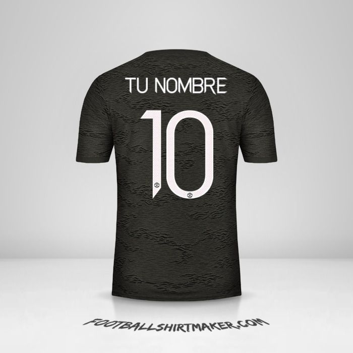 Camiseta Manchester United 2020/21 Cup II número 10 tu nombre