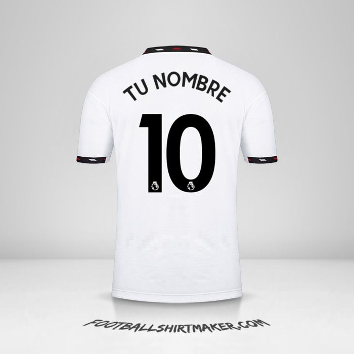 Camiseta Manchester United 2022/2023 II número 10 tu nombre