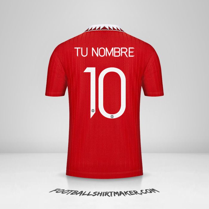 Camiseta Manchester United 2022/2023 Cup número 10 tu nombre