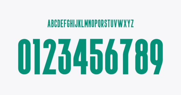Tipografia Marruecos Camiseta 2020 2021 II Nombres Letras Numeros Dorsales Fuente Preview 00 4246