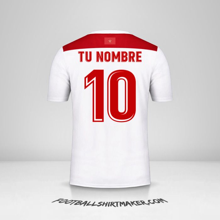 Camiseta Marruecos AFCON 2019 II número 10 tu nombre