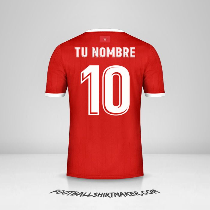 Camiseta Marruecos AFCON 2019 número 10 tu nombre