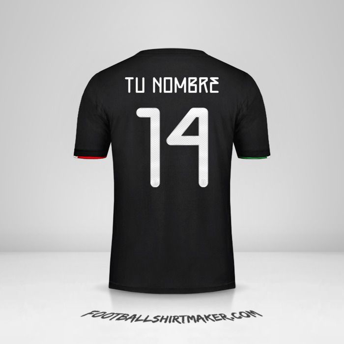 Camiseta Mexico 2019 número 14 tu nombre