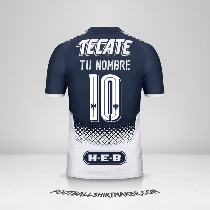 Camiseta Monterrey 2017/18 número 10 tu nombre