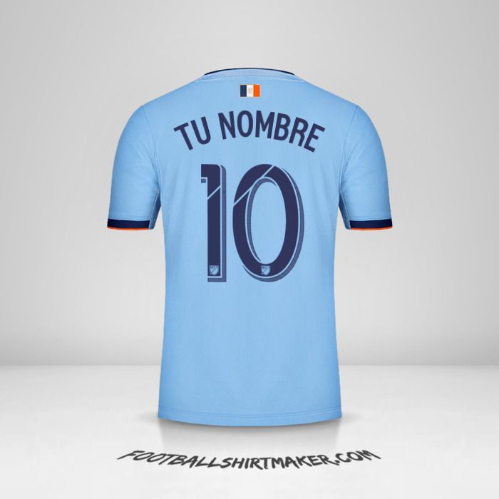Camiseta New York City FC 2019 número 10 tu nombre